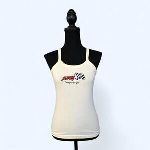Vintage Y2K racing cotton baby tank Alternative Apparel USA 🏁 Size Large